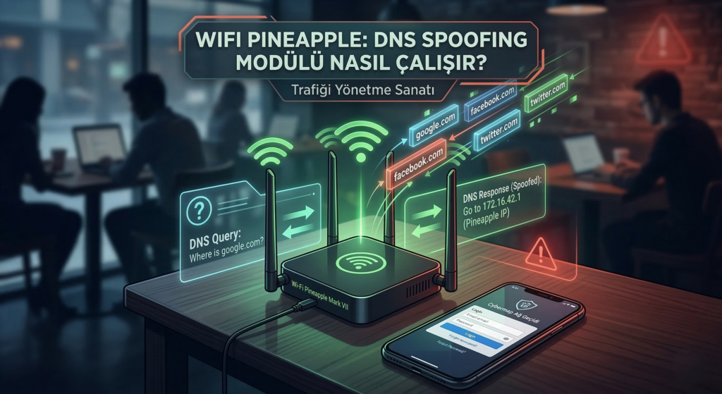 Trafiği Yönetme Sanatı: Wi-Fi Pineapple’da DNS Spoofing Modülü Nasıl Çalışır?